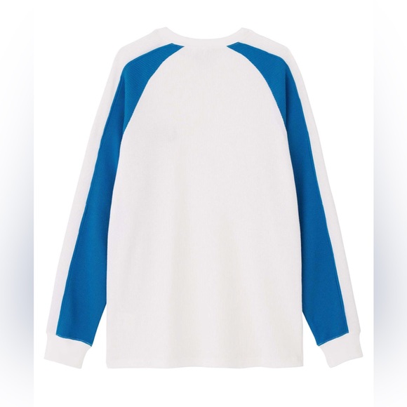 X-GIRL bicolor thermal long sleeve raglan tee - Picture 6 of 8